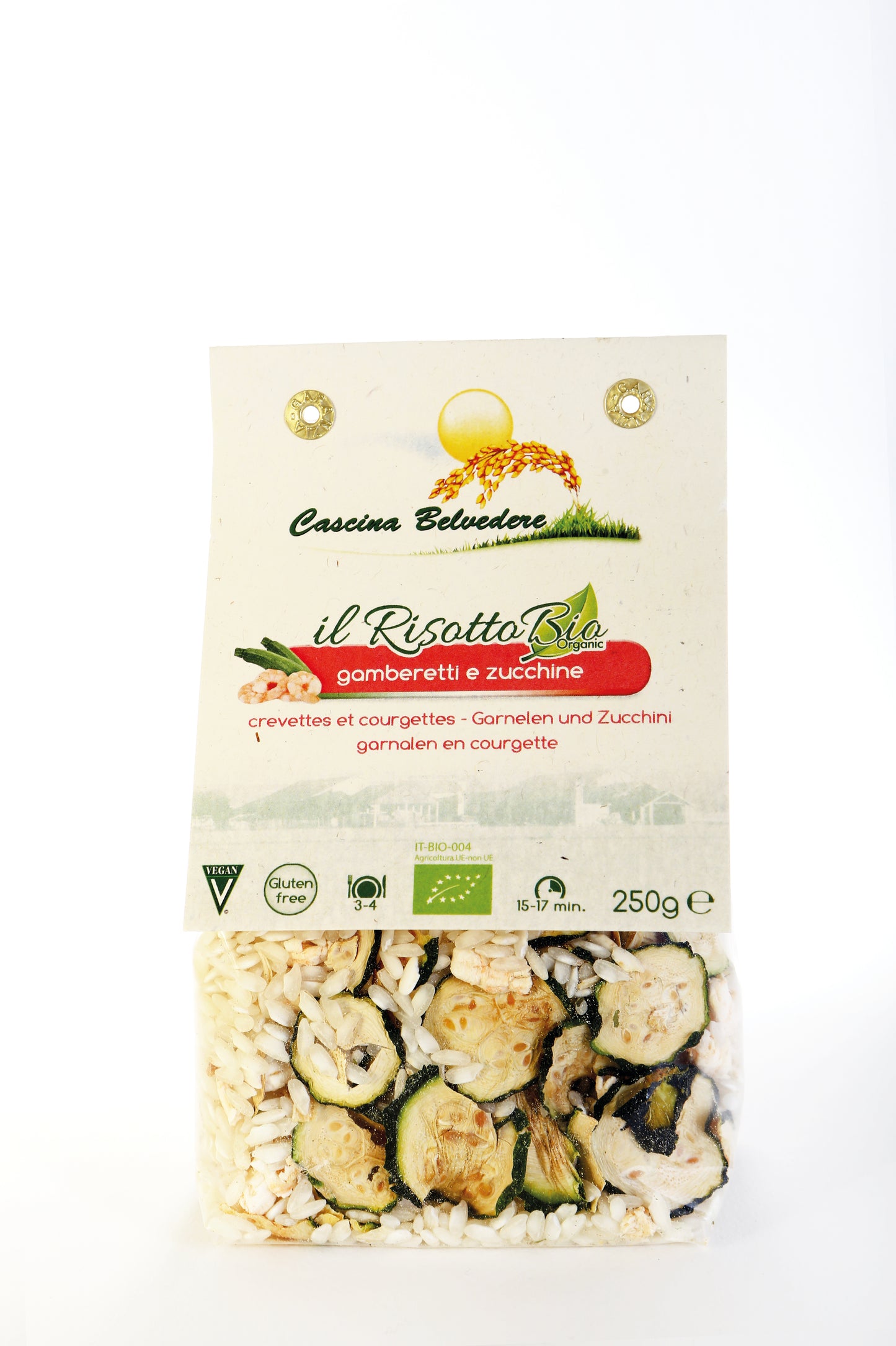 CASCINA BELVEDERE - RISOTTO BIOLOGICO GAMBERETTI E ZUCCHINE