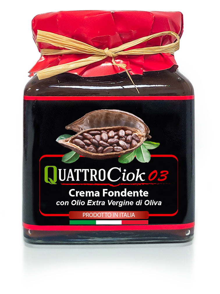 QuattroCiok 03 - Crema Fondente con olio extra vergine di oliva. 320g