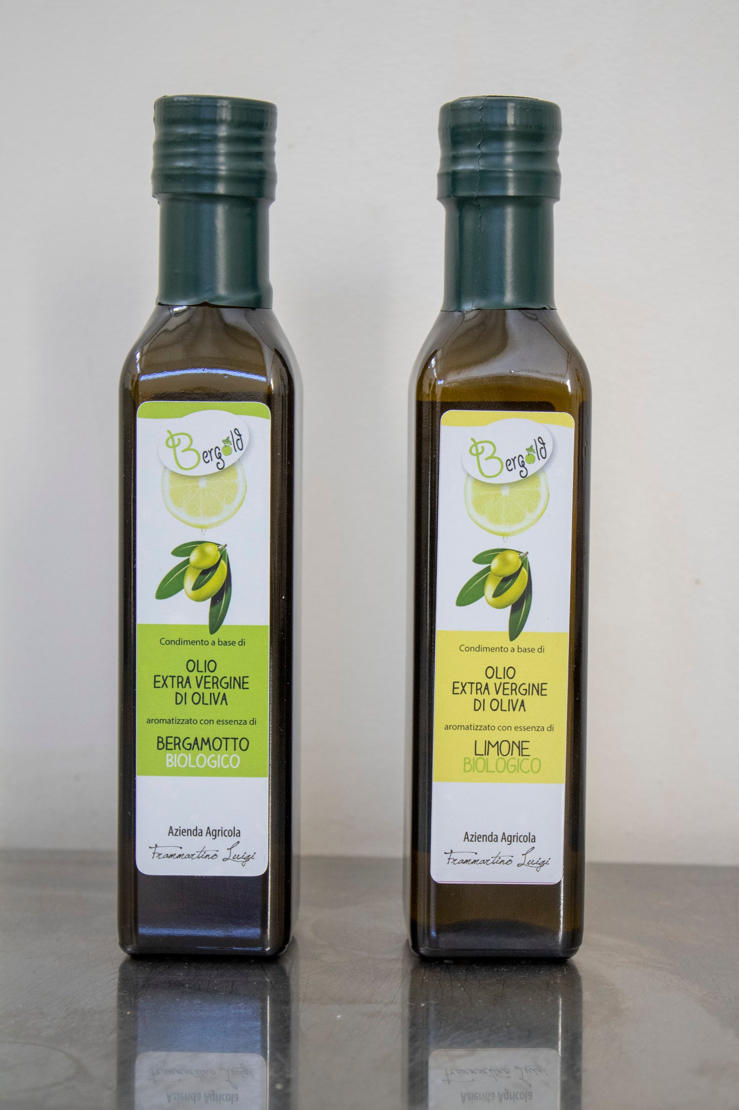 Bergold - OLIO EXTRA VERGINE DI OLIVA aromatizzato con ESSENZA DI BERGAMOTTO Biologico