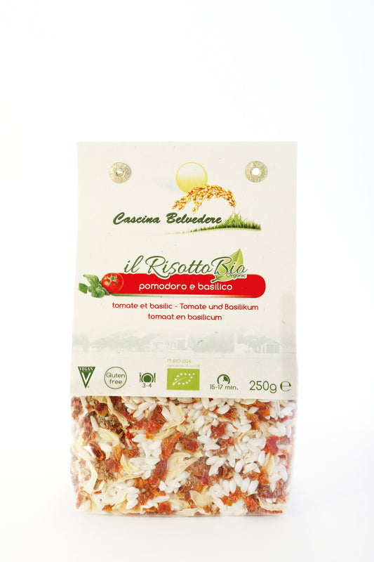 CASCINA BELVEDERE - RISOTTO BIO POMODORO E BASILICO ORGANIC