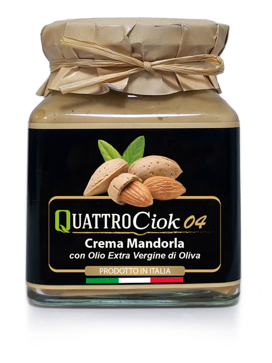 QuattroCiok 04 - Crema Mandorle con olio extra vergine di oliva 320g