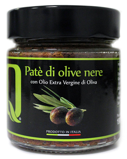 Patè di Olive nere con Olio Extra Vergine di Oliva BIO 190g