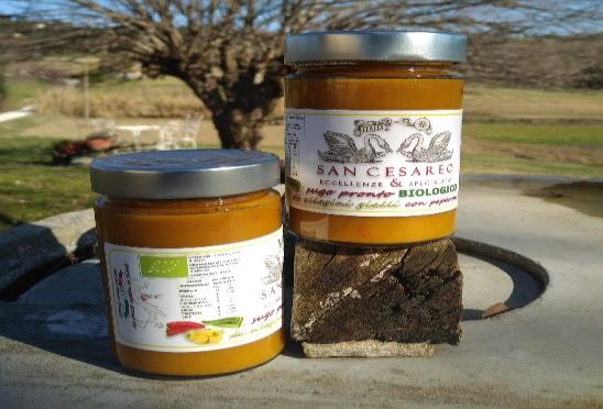 Sugo di Ciliegini gialli e peperoni bio 300g