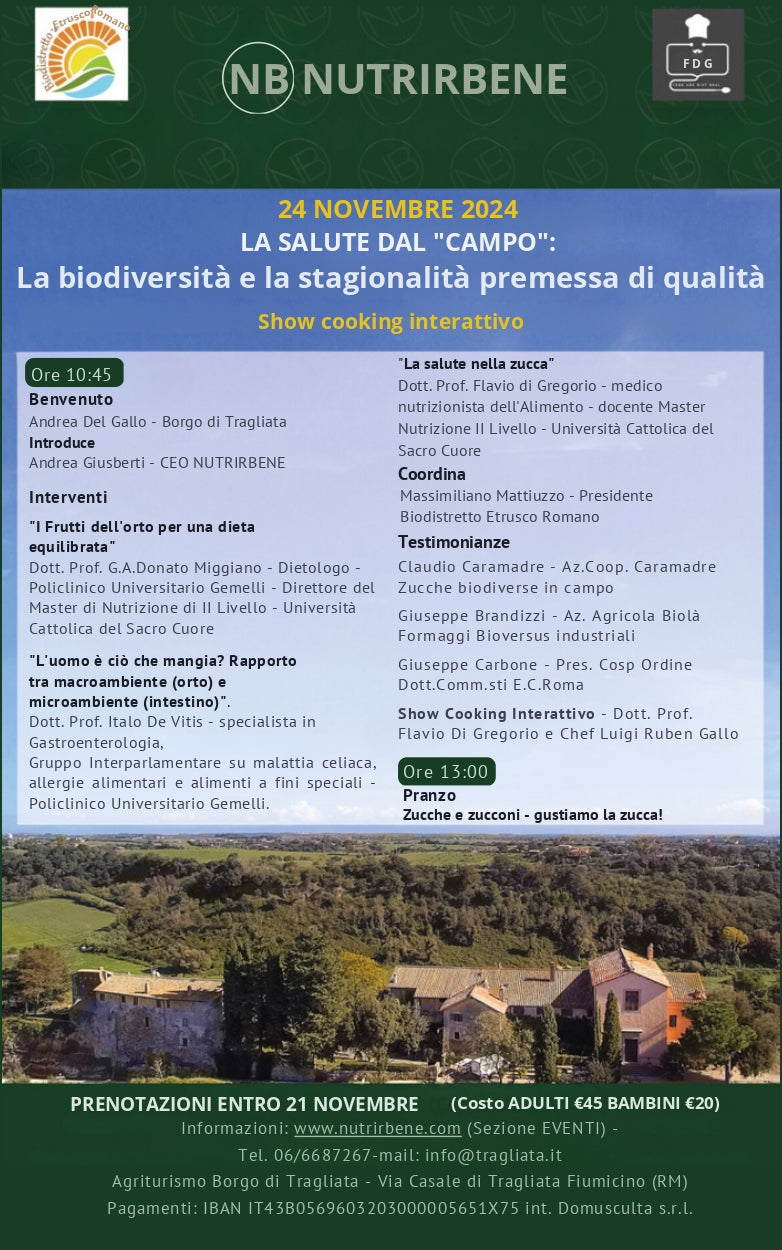 LA SALUTE DAL “CAMPO” - BIODISTRETTO ETRUSCO ROMANO